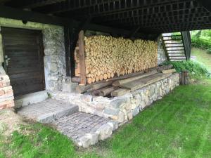 Zahrada ubytování Chalupa Pri vleku.