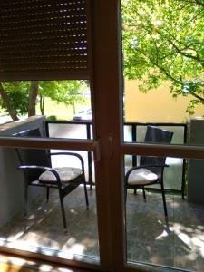 Balkón alebo terasa v ubytovaní Zöld Sziget Apartmanlakás