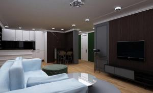 TV a/nebo společenská místnost v ubytování London Apartments
