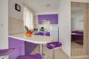 Kuchyň nebo kuchyňský kout v ubytování Apartments Ivan 813