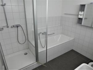 Koupelna v ubytování Baselblick
