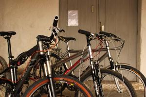 a group of bikes parked next to each other at Casa do Lugar de Paços in Caldelas