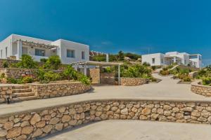 a view of a villa from the road at Anatoli Villas in Amoopi