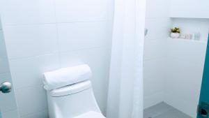 Koupelna v ubytování Akuamarina Hotel