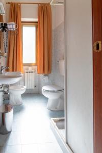Koupelna v ubytování Villa Rosy