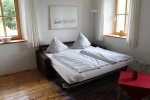 Tempat tidur dalam kamar di Kieferhof