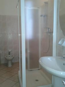 Koupelna v ubytování Agriturismo Ai Piacentini