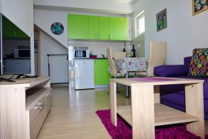 Kuchyň nebo kuchyňský kout v ubytování Apartments Nevenka i Josko
