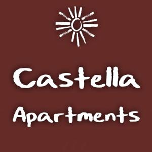 a sign with the words casseriliaagentsagents with at Castella Apartments in Vourvourou