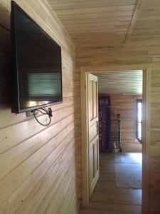 TV a/nebo společenská místnost v ubytování Ay Home Apart&bungalov