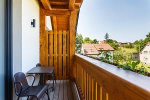 Balkón nebo terasa v ubytování Restaurace a penzion Pod Lipami Metylovice