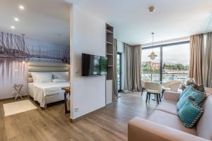Кровать или кровати в номере Apartments Marina Novi