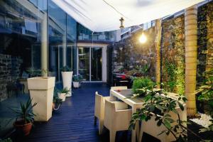 A garden outside Ghè House