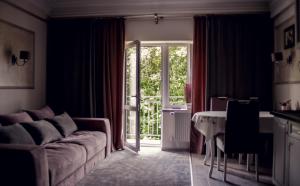 Χώρος καθιστικού στο Апартаменты LUXURY LAVANDER +43 φωτογραφίες