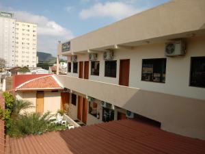 a view of a building from the top of a roof at Pousada Nossa Casa in Aparecida
