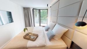 Posezení v ubytování White Pearl Apartment 2.05