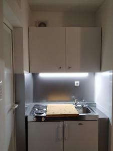 Kuchyň nebo kuchyňský kout v ubytování Šibenik Gorica Studio apartman 5XL