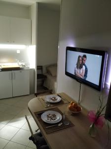 TV a/nebo společenská místnost v ubytování Šibenik Gorica Studio apartman 5XL