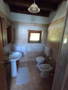 Koupelna v ubytování Agriturismo Bozica
