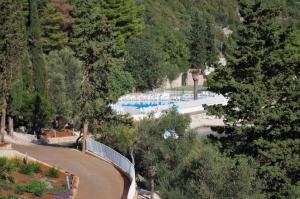 Utsikt mot bassenget på Hotel Osmine eller i nærheten
