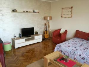 Postel nebo postele na pokoji v ubytování Apartman LENA
