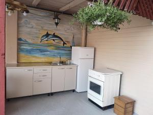 Kuchyň nebo kuchyňský kout v ubytování Felix Residence Costinesti