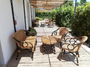 Patio nebo venkovní prostory v ubytování SOLE&MARE agriturismo solo camere
