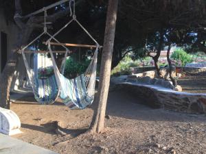 A garden outside Seafront Villa Polyxene