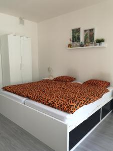 Postel nebo postele na pokoji v ubytování Nice and refreshing flat in Prague