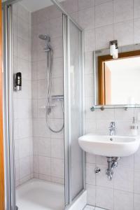 Koupelna v ubytování Gästehaus zur Kurve