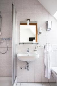 Koupelna v ubytování Gästehaus zur Kurve