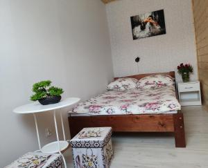 Łóżko lub łóżka w pokoju w obiekcie Aurora Ustka-Przewłoka