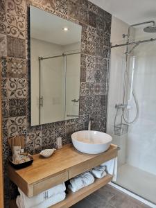 Kúpeľňa v ubytovaní Hotel Herbeira