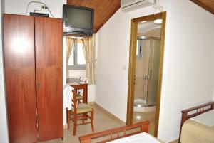 Koupelna v ubytování Hotel Bleta