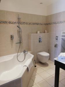 Kylpyhuone majoituspaikassa Le Synaya
