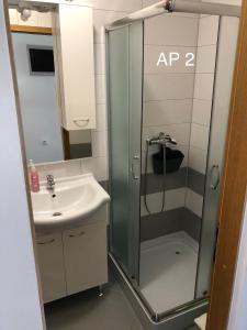 Koupelna v ubytování Apartments Zora
