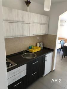 Kuchyň nebo kuchyňský kout v ubytování Apartments Zora