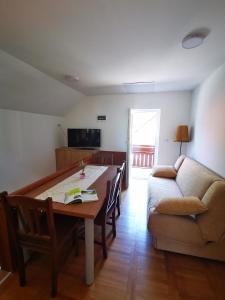 TV a/nebo společenská místnost v ubytování Apartmaji Tomšič