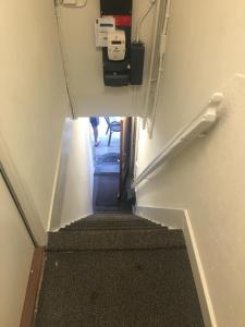 a view of a stairway in a room with a stair case at Olive Bed and Breakfast in Amsterdam