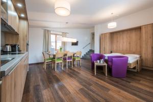 Kuchyň nebo kuchyňský kout v ubytování Apartment Bacher