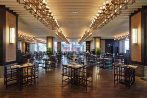 En restaurang eller annat matställe på Amitabha Hotel (Fuzhou Pushang)