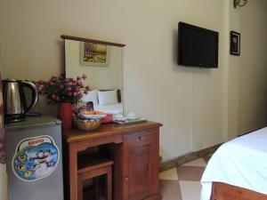 Televisyen dan/atau pusat hiburan di Hanoi Ecogreen Hostel