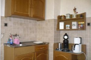 Kuchyň nebo kuchyňský kout v ubytování Ferienhaus Voß