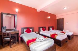 Postel nebo postele na pokoji v ubytování Hotel Family Home