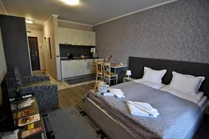 A kitchen or kitchenette at City Apartments