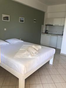 Postel nebo postele na pokoji v ubytování Green House