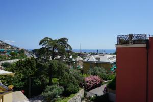 a view of a city from a building at Appartamento Villa Cristina in Genoa