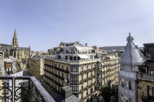 Widok na miasto San Sebastian z tego apartamentu