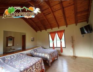 Postel nebo postele na pokoji v ubytování Posada Campestre Tasquillo