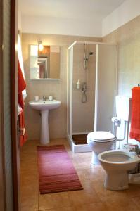 Koupelna v ubytování LOU LOOP B&B